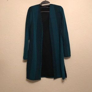 Long open cardigan